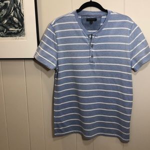 PAIR of Banana Republic Soft Wash Henley Tees